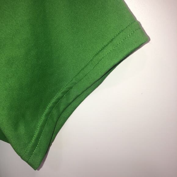 Reebok Pullover Adult Large Mens Green Short Sleeve Moisture Wicking T-Shirt - Picture 6 of 7